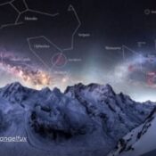 Fotógrafa inmortaliza el raro Doble Arco de la Vía desde las montañas nevadas de los Alpes suizos