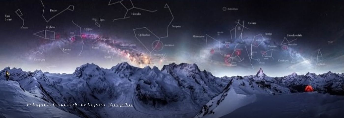 Fotógrafa inmortaliza el raro Doble Arco de la Vía desde las montañas nevadas de los Alpes suizos
