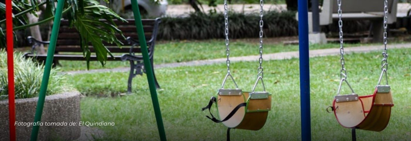 Tragedia en Armenia: niña de 5 años fallece tras caer de un columpio en Ciudad Dorada