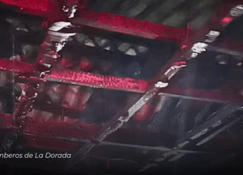 Incendio en el centro de salud del barrio Los Andes en La Dorada deja daños materiales y no reporta heridos