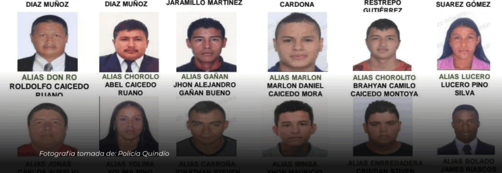 Policía del Quindío publica lista de los 22 más buscados y ofrece recompensas de hasta 10 millones