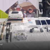 Elementos incautados en una carcel en pereira, risaralda