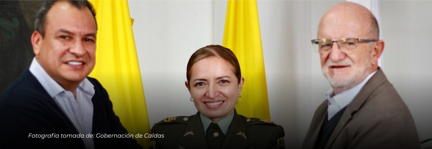 Departamento de Caldas recibió a la nueva comandante de la Policía Nacional, coronel Rocío Melo Puerto