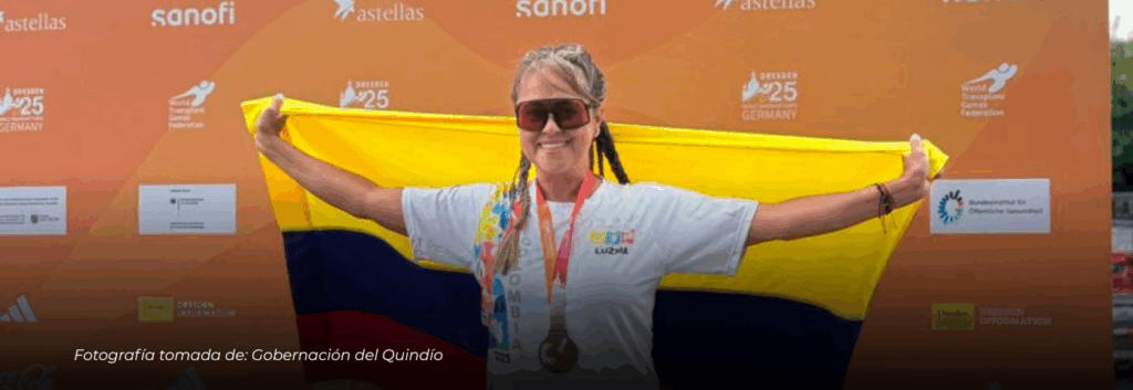 La Quindiana Luz Marina Quintín conquista dos bronces en los Juegos Mundiales de Trasplantados en Alemania