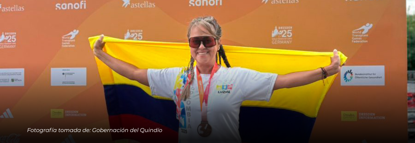 La Quindiana Luz Marina Quintín conquista dos bronces en los Juegos Mundiales de Trasplantados en Alemania