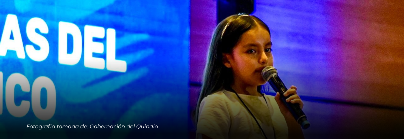 Una niña de nueve años inspira al Quindío con un poderoso mensaje de paz