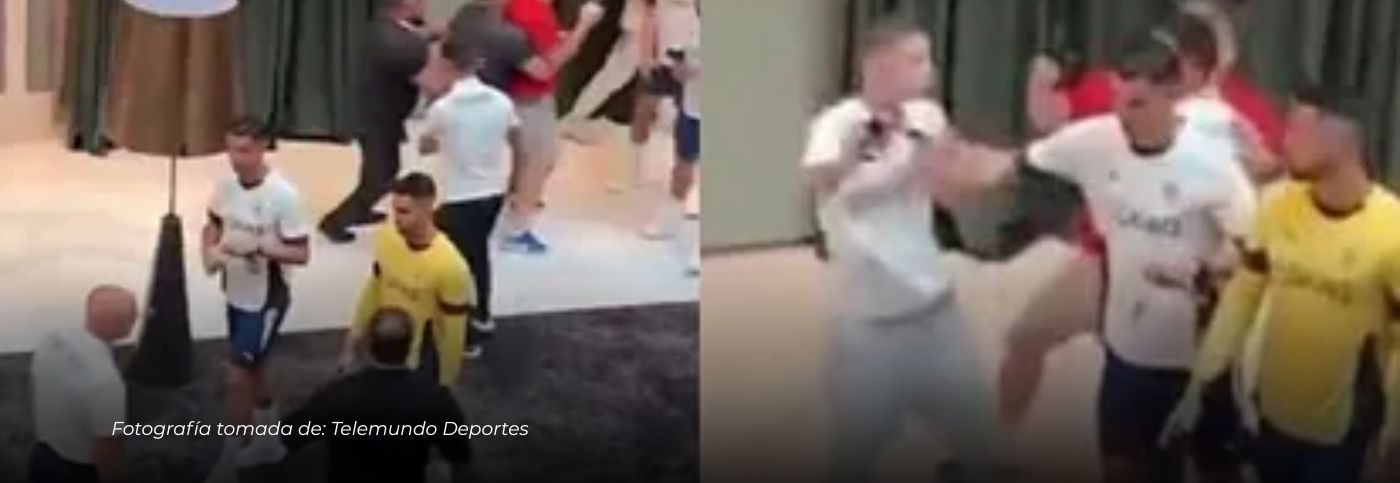 Cristiano Ronaldo genera polémica tras empujar a un aficionado