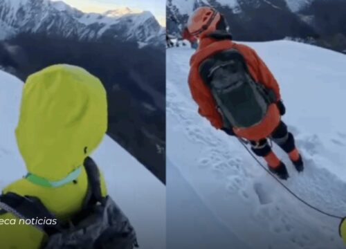 Excursionista cae al vacío en el monte Nama tras soltarse para tomarse una selfie