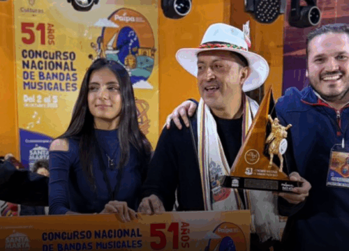 Banda Juvenil de Neira conquista el primer lugar en el Concurso Nacional de Bandas Musicales en Paipa, Boyacá