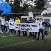 Encuentro deportivo en la Universidad del Quindío reunió a firmantes de paz y víctimas como símbolo de reconciliación