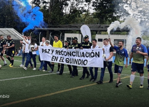 Encuentro deportivo en la Universidad del Quindío reunió a firmantes de paz y víctimas como símbolo de reconciliación