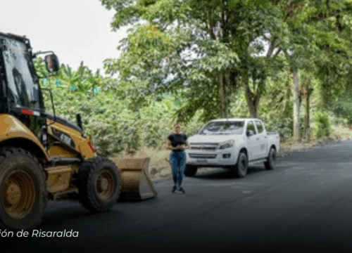 Gobernación de Risaralda invierte $400 millones en la recuperación vial del sector El Matadero en Belén de Umbría