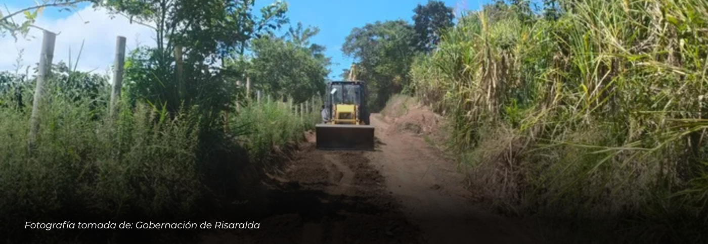 Gobernación de Risaralda refuerza mantenimiento vial y activa plan de contingencia ante temporada de lluvias