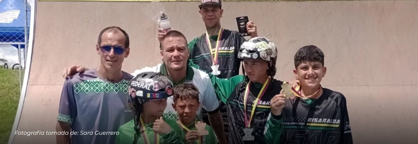 Delegación risaraldense brilla con cinco medallas en la Copa Nacional de BMX Freestyle disputado en Armenia