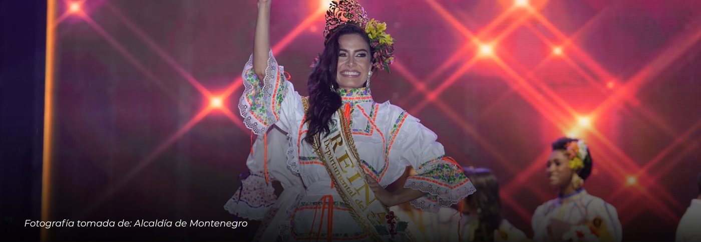 Karim Sirlene Yela Gómez, de Armenia, fue elegida Reina Departamental del Café 2025 y representará al Quindío en el certamen nacional