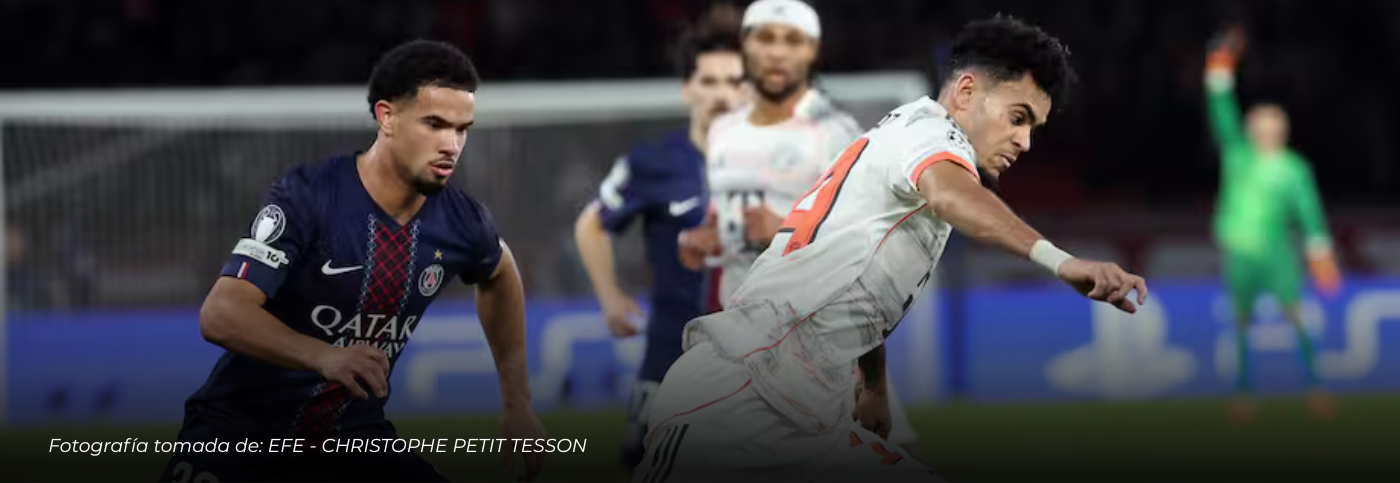 Con doblete de Luis Díaz, el Bayern Múnich vence al PSG y mantiene su racha invicta en la Champions League