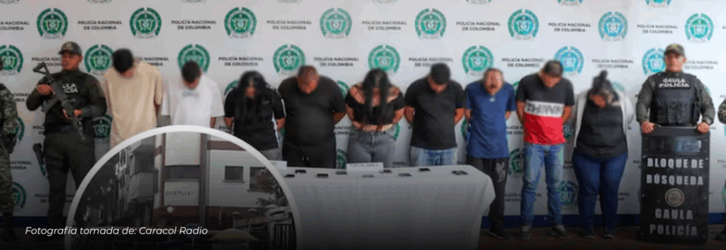Nueve integrantes de la banda ‘Cordillera’ fueron enviados a la cárcel por extorsionar conductores en Pereira