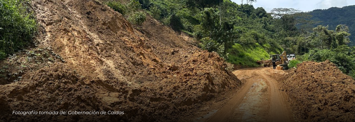 Nueve municipios de Caldas permanecen en alerta por riesgo de deslizamientos de tierra