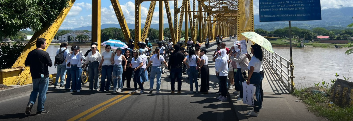 Protesta pacífica en La Dorada por millonaria deuda de la Nueva EPS con el Hospital de Alta Complejidad