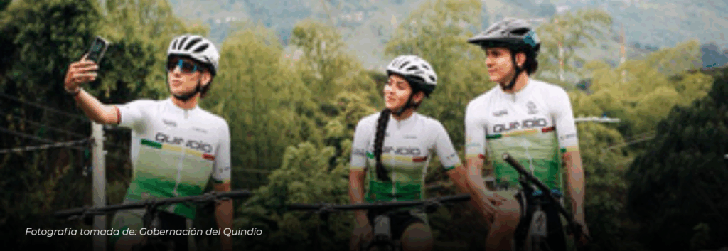 Tres ciclistas quindianos representarán a Colombia en la Copa Interamericana de MTB en México