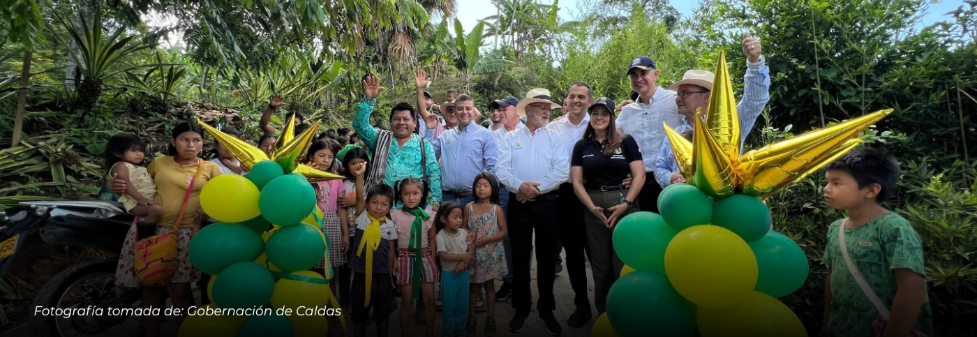 Gobernación de Caldas impulsa el desarrollo rural en el Occidente con obras de agua potable y mejoramiento vial