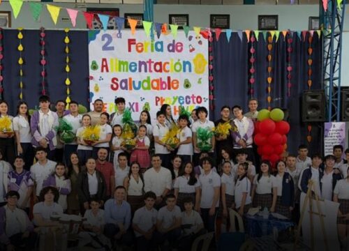 Estudiantes del Pío XI promovieron la alimentación saludable en Aranzazu