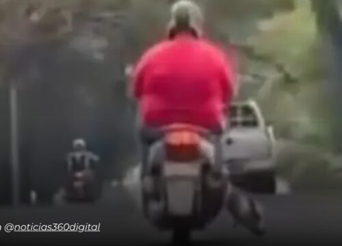 Indignación en Pereira por motociclista que transportaba un ternero en plena vía Cerritos