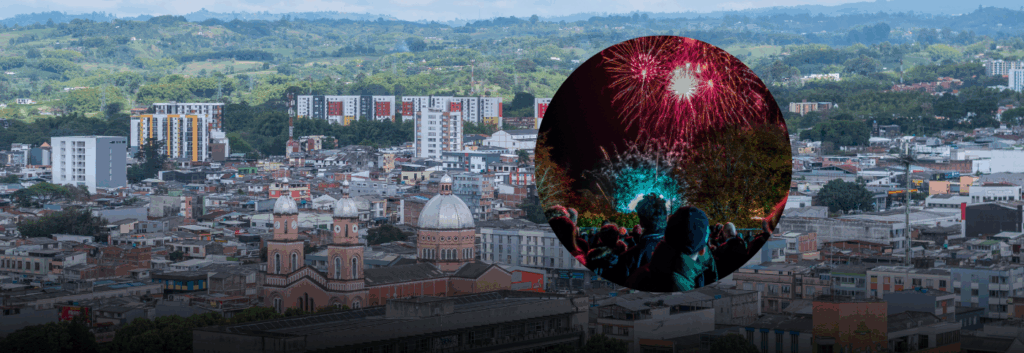 Cuatro adultos resultaron lesionados con pólvora durante la alborada de diciembre en Armenia