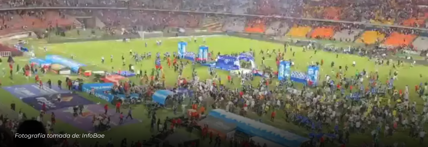 Invasión de cancha y desórdenes tras el triunfo de Nacional en la Copa BetPlay 2025