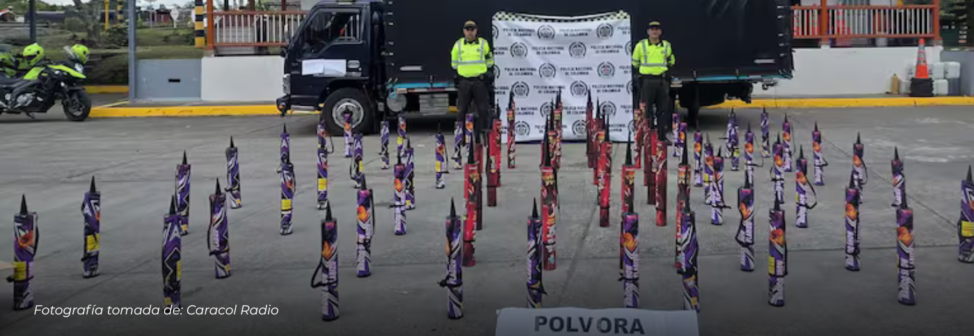 Autoridades intensifican controles al uso de pólvora en Armenia para prevenir quemados en Navidad y fin de año