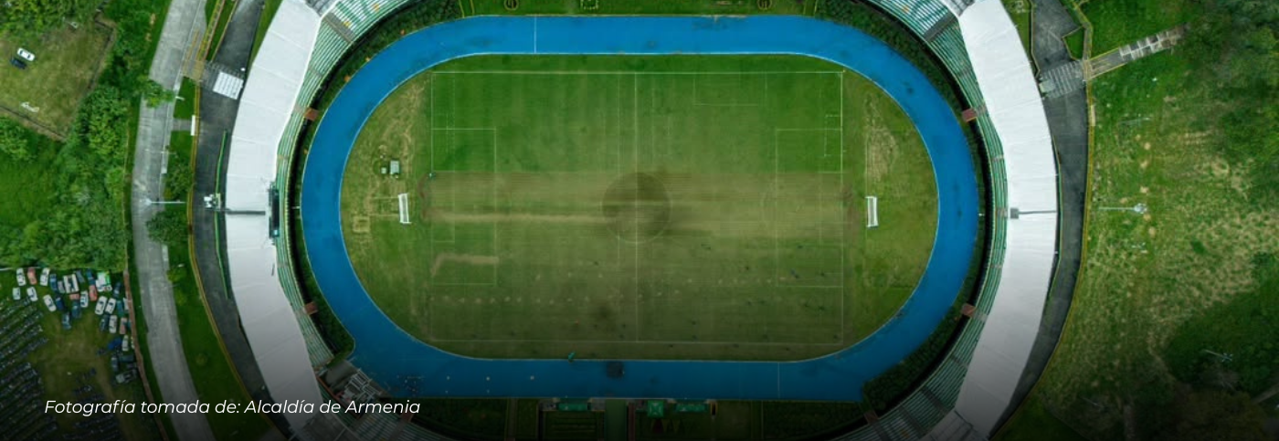 Estadio Centenario de Armenia cerrará hasta enero por mantenimiento de grama