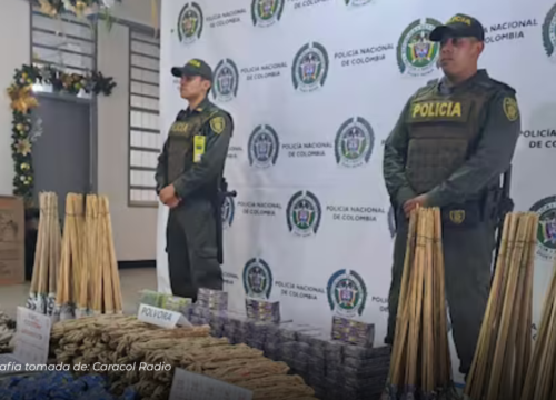 Policía en Manizales ha incautado más de dos mil unidades de pólvora en diciembre