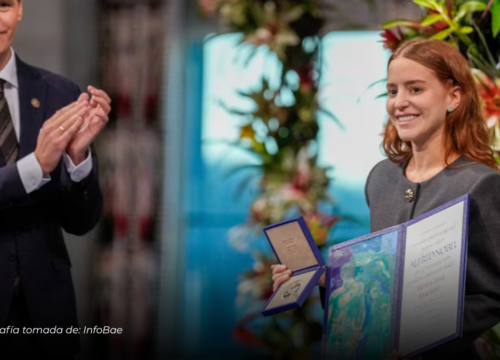 Ana Corina Sosa recibe en Oslo el Nobel de la Paz otorgado a su madre, ausente por restricciones del régimen venezolano