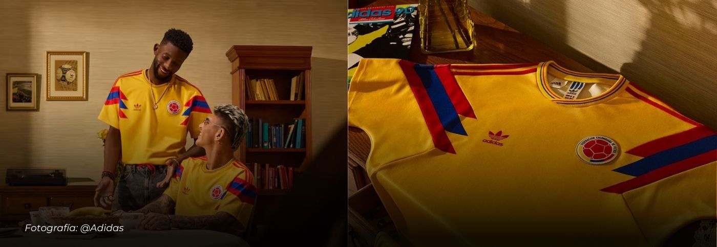 La Selección Colombia revive su historia con una camiseta retro inspirada en Italia 90