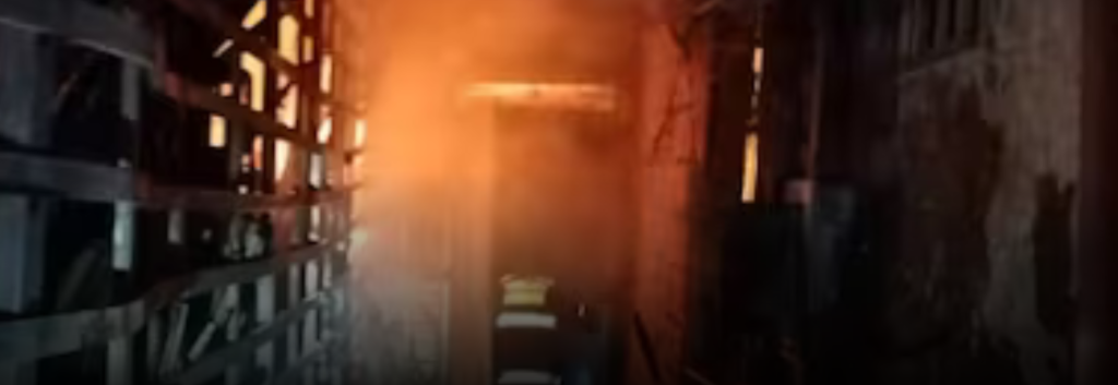 Incendio en fábrica de maderas del sur de Armenia dejó un fallecido