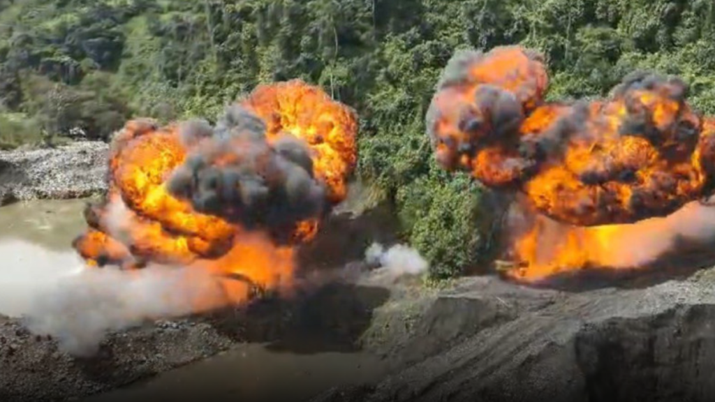 Autoridades intervienen mina ilegal en límites entre Caldas y Antioquia y protegen el río Samaná