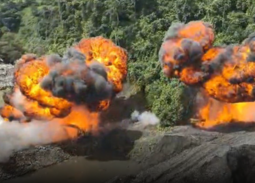 Autoridades intervienen mina ilegal en límites entre Caldas y Antioquia y protegen el río Samaná