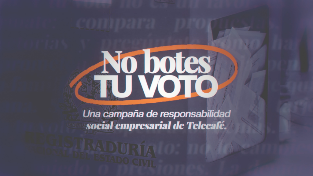 No botes tu voto: campaña de responsabilidad social de Telecafé por una democracia libre e informada