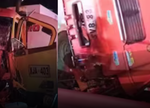 En la noche del 9 de febrero se registró un choque múltiple en la vía Calarcá – Cajamarca