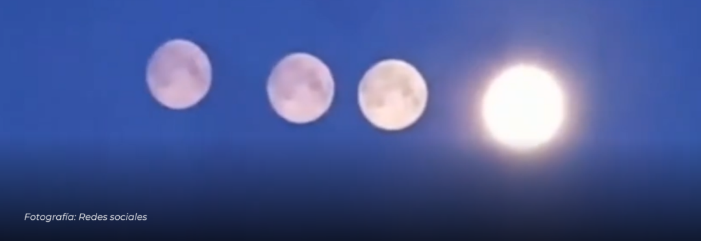 El extraño efecto visual que hizo ver cuatro lunas en el cielo de San Petersburgo
