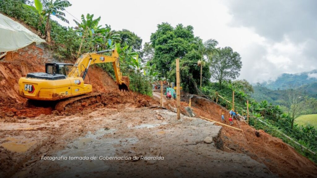 Lluvias obligan a cerrar la vía entre Balboa y La Celia en Risaralda