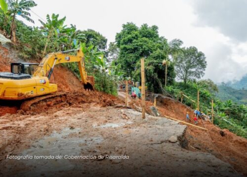 Lluvias obligan a cerrar la vía entre Balboa y La Celia en Risaralda