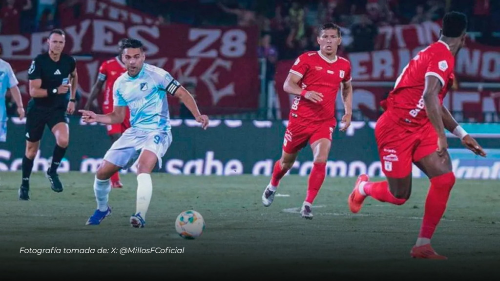 Millonarios confirma fractura en el pómulo de Falcao tras choque en Cali