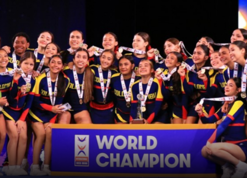 Colombia se corona campeona mundial de porrismo en Estados Unidos