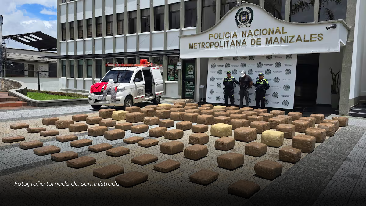 Decomisan más de media tonelada de marihuana en operativo en Manizales