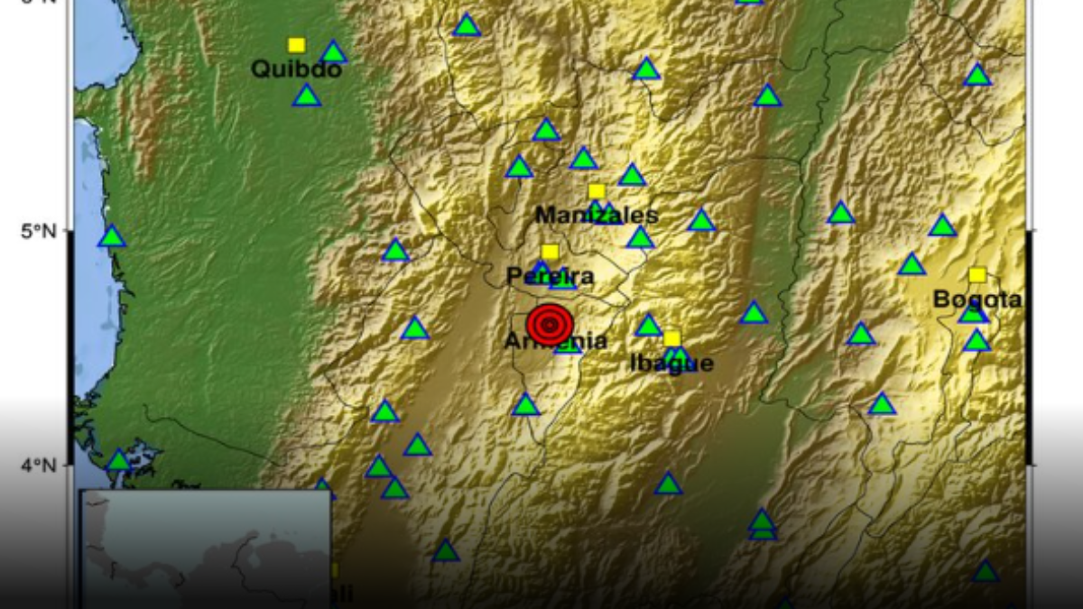 Fuerte temblor despertó al Quindío en la mañana de este jueves
