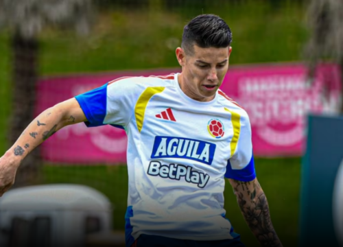 James ya entrena con la Selección Colombia: el capitán comenzó trabajos bajo las órdenes de Lorenzo