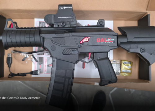 Operativo en zona franca del Quindío dejó decomiso de juguetes tipo rifles y pistolas