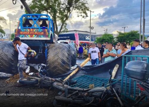 Tragedia en Popayán: vehículo tipo Monster Truck arrolla al público y deja tres muertos y decenas de heridos