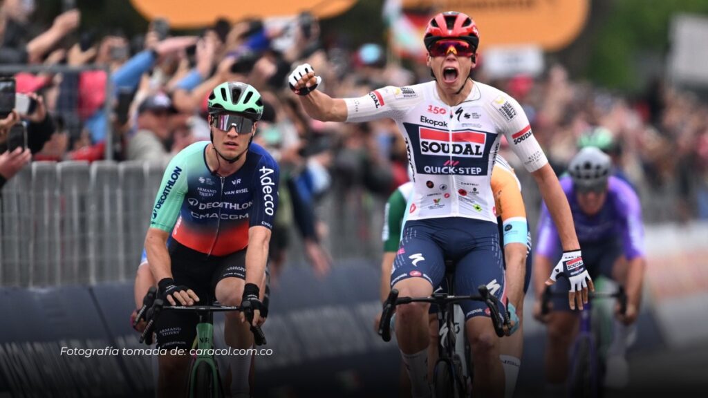 Paul Magnier conquistó la primera etapa del Giro tras caída masiva que afectó a los colombianos